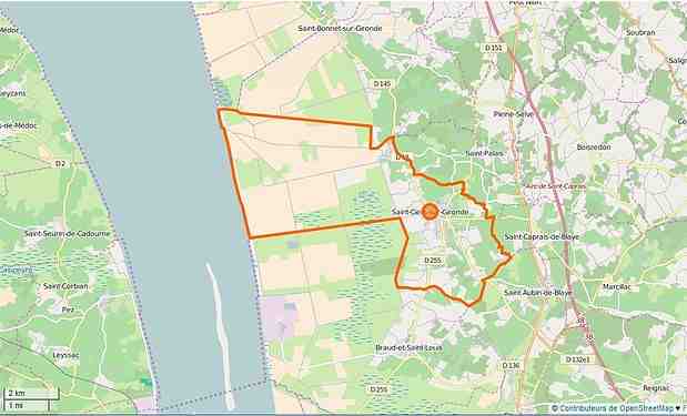 saint, ciers, sur, limite